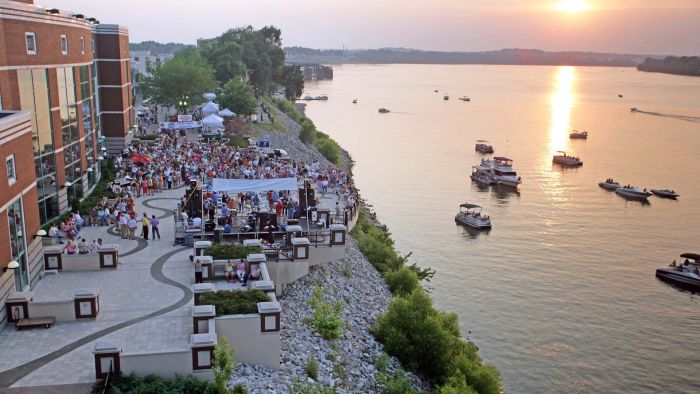 Owensboro Riverfront, event on Riverpark Patio