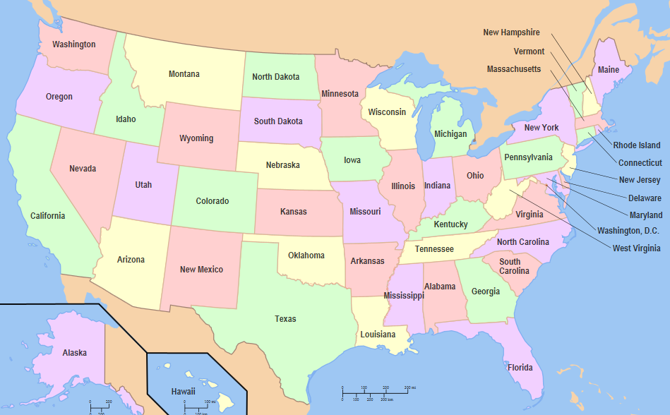 Map of USA